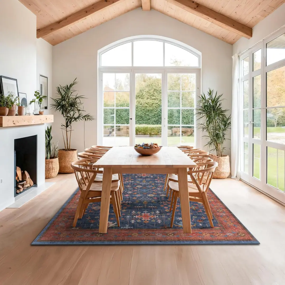Everyday Resilience: The Low-Pile Mastery of the Hazo Haus Dining Room Area Rug